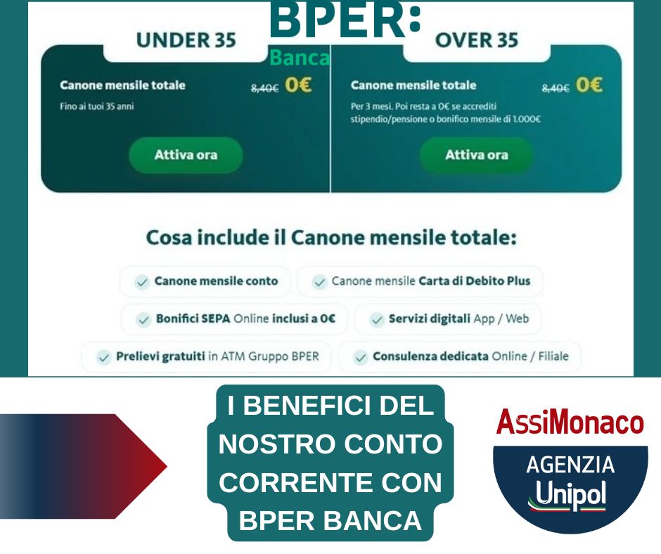 APRI IL CONTO CORRENTE TRAMITE ASSIMONACO…